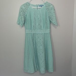 ANTONIO MELANI Blue Lace Dress